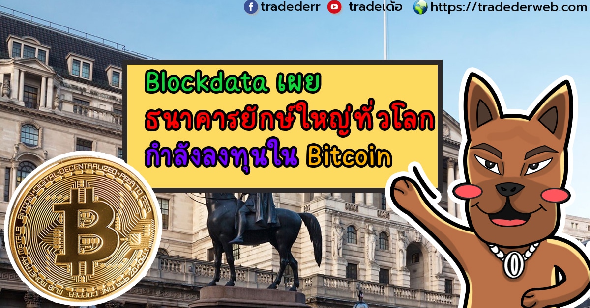 Blockdata เผย ธนาคารยักษ์ใหญ่ทั่วโลกกำลังลงทุนใน Bitcoin