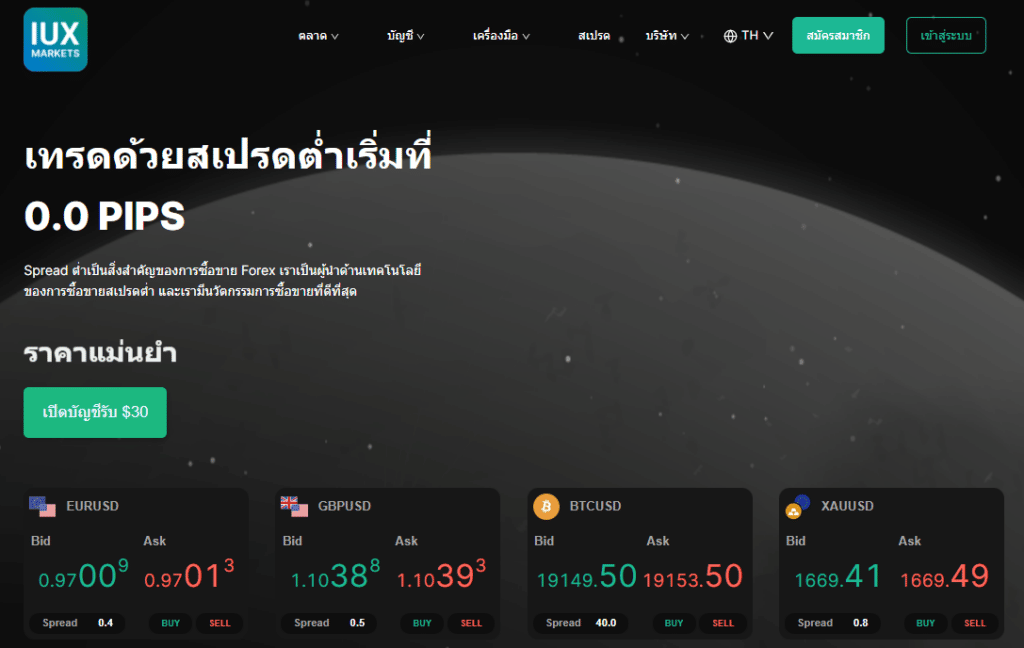 เปิดบัญชี IUX Markets