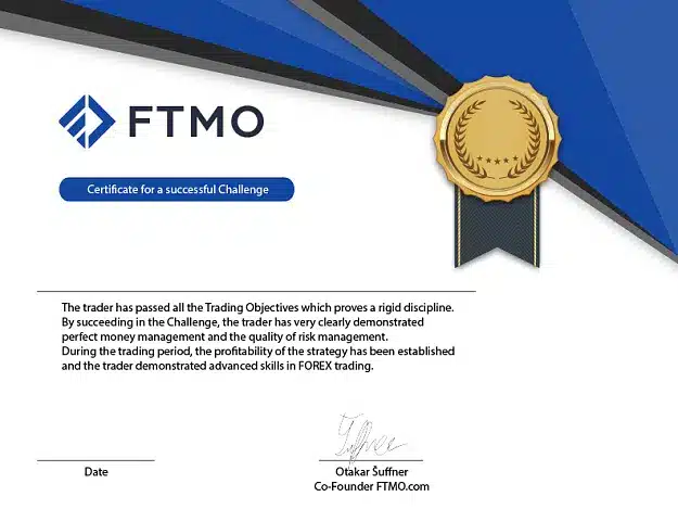 FTMO Certificate คือ