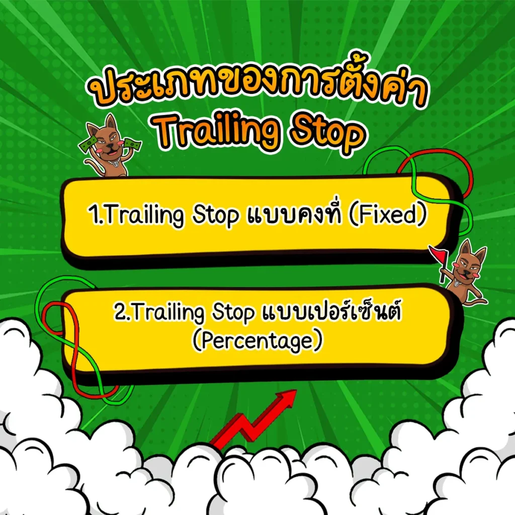 ประเภทการตั้งค่า Trailing Stop
