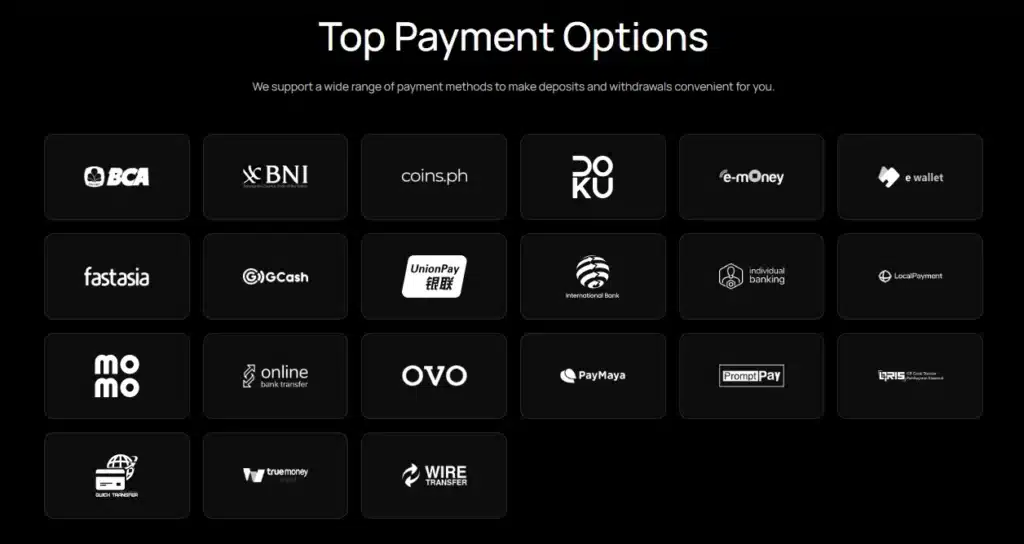 ช่องทางการฝากถอนโบรกเกอร์ IUX