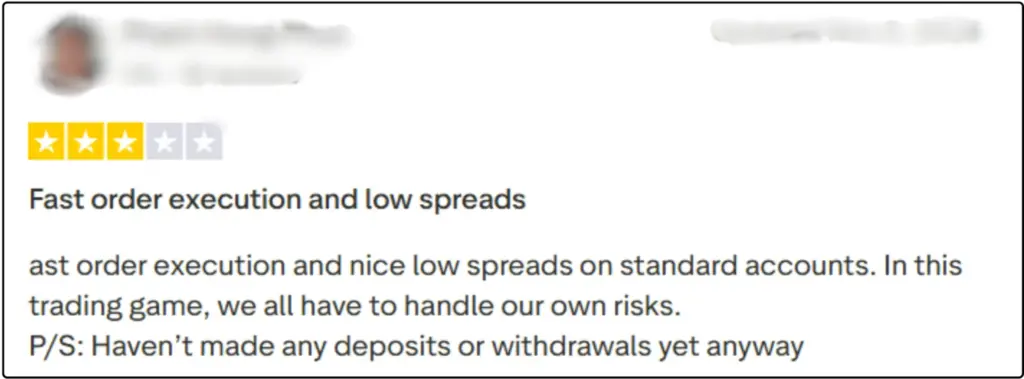 รีวิว SpecFX ดีไหม คนที่2 จาก Trustpilot