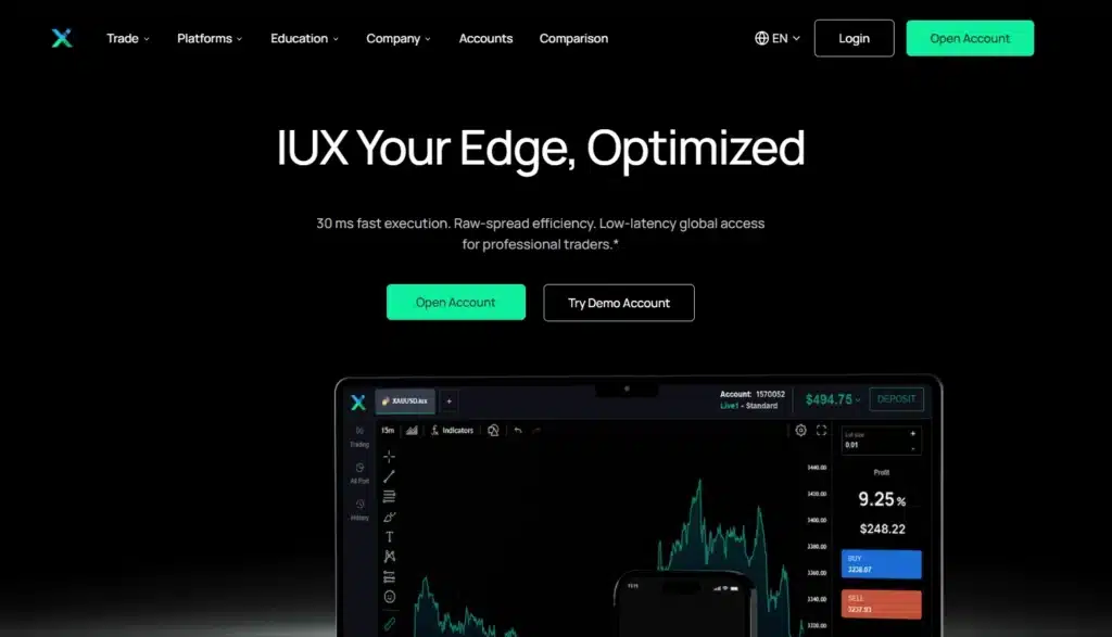 เว็บไซต์โบรกเกอร์เทรดทอง IUX เว็บไซต์โบรกเกอร์เทรดทอง IUX