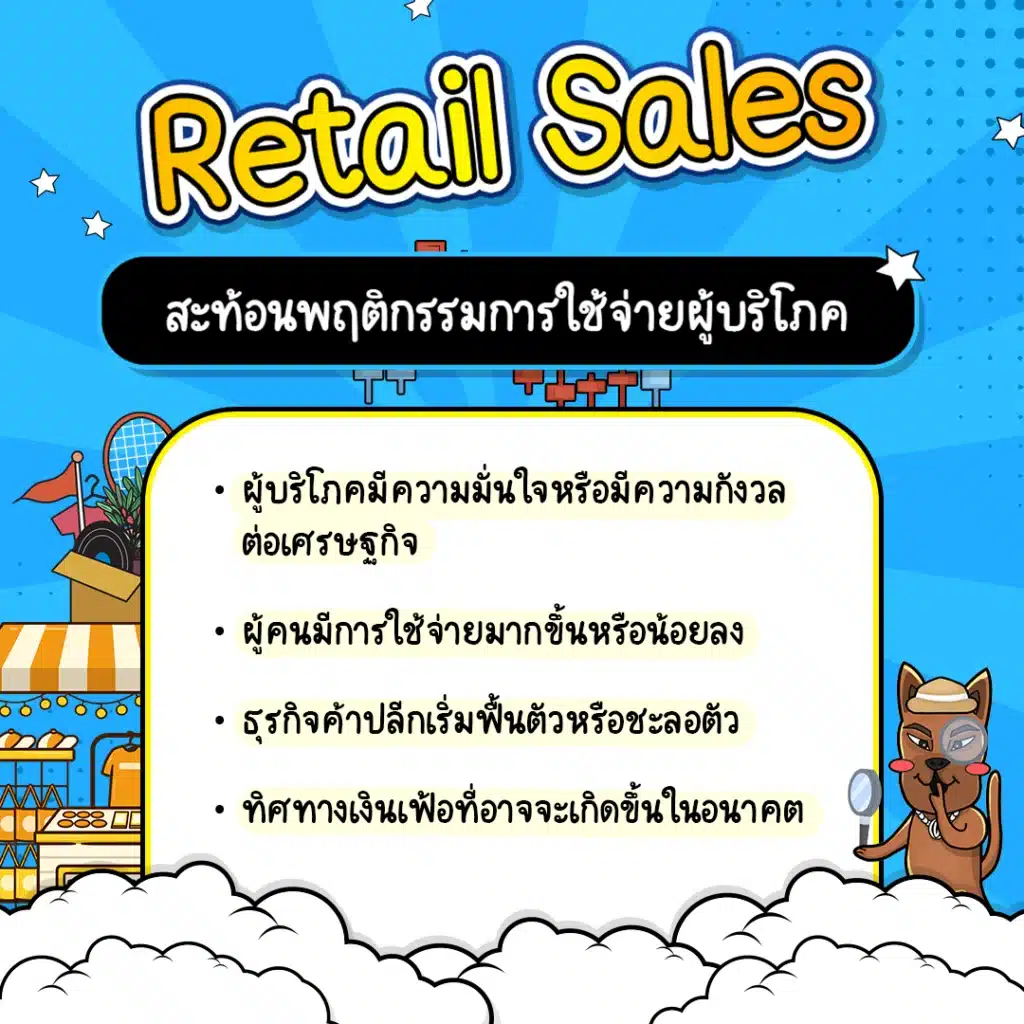 Retail Sales ยอดขายปลีกสะท้อนพฤติกรรมผู้บริโภค