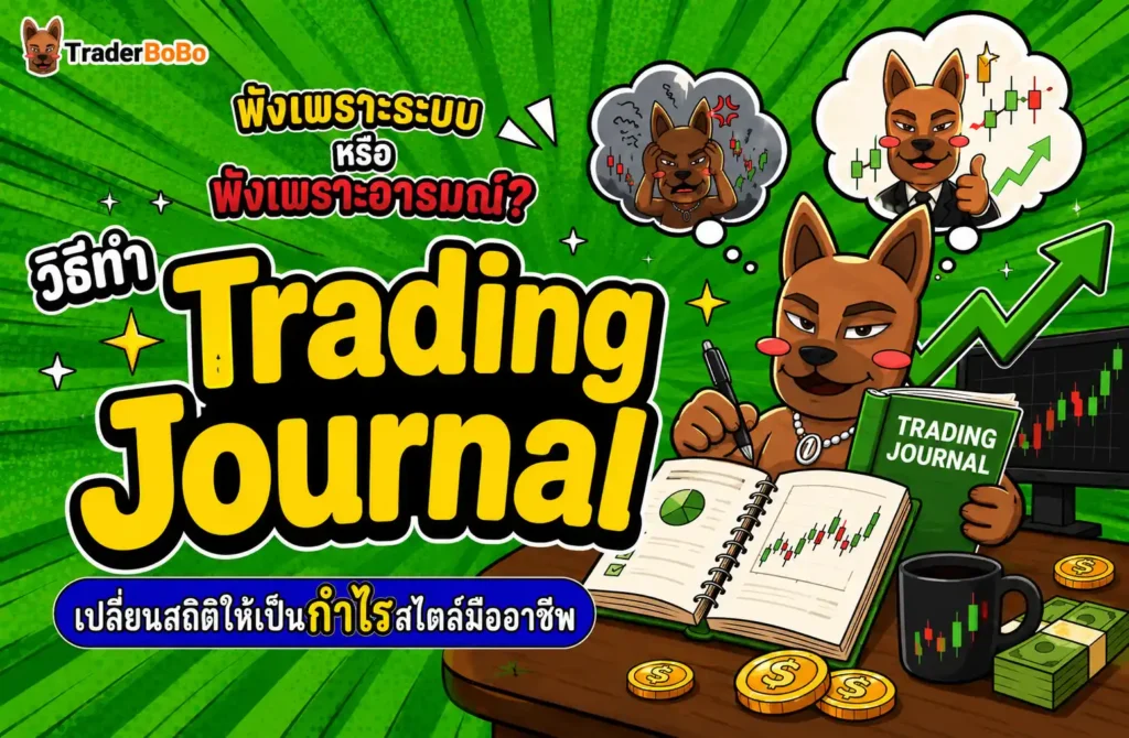 พังเพราะระบบหรือพังเพราะอารมณ์? วิธีทำ Trading Journal เปลี่ยนสถิติให้เป็นกำไรสไตล์มืออาชีพ พังเพราะระบบหรือพังเพราะอารมณ์? วิธีทำ Trading Journal เปลี่ยนสถิติให้เป็นกำไรสไตล์มืออาชีพ