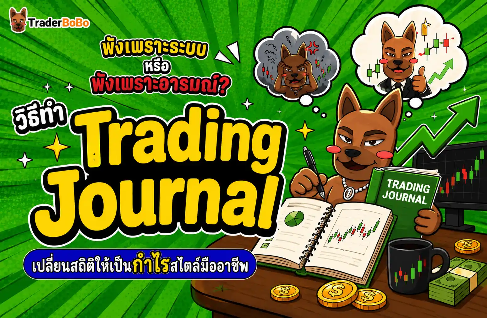 พังเพราะระบบหรือพังเพราะอารมณ์? วิธีทำ Trading Journal เปลี่ยนสถิติให้เป็นกำไรสไตล์มืออาชีพ
