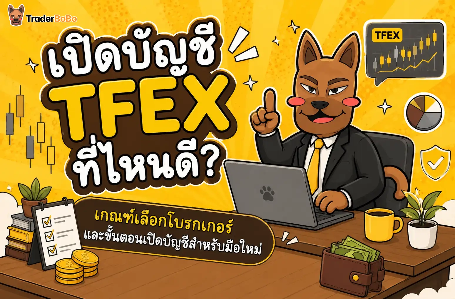 เปิดบัญชี TFEX ที่ไหนดี? เกณฑ์เลือกโบรกเกอร์ และขั้นตอนเปิดบัญชีสำำหรับมือใหม่