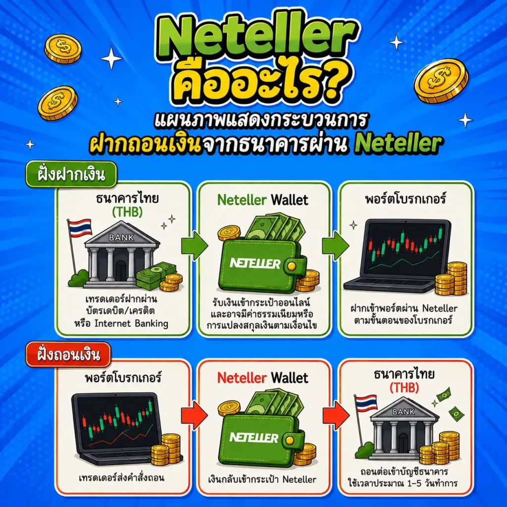 วิธีการฝากถอนกับ Neteller วิธีการฝากถอนกับ Neteller
