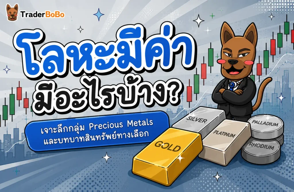 โลหะมีค่า มีอะไรบ้าง? เจาะลึกกลุ่ม Precious Metals และบทบาทสินทรัพย์ทางเลือก