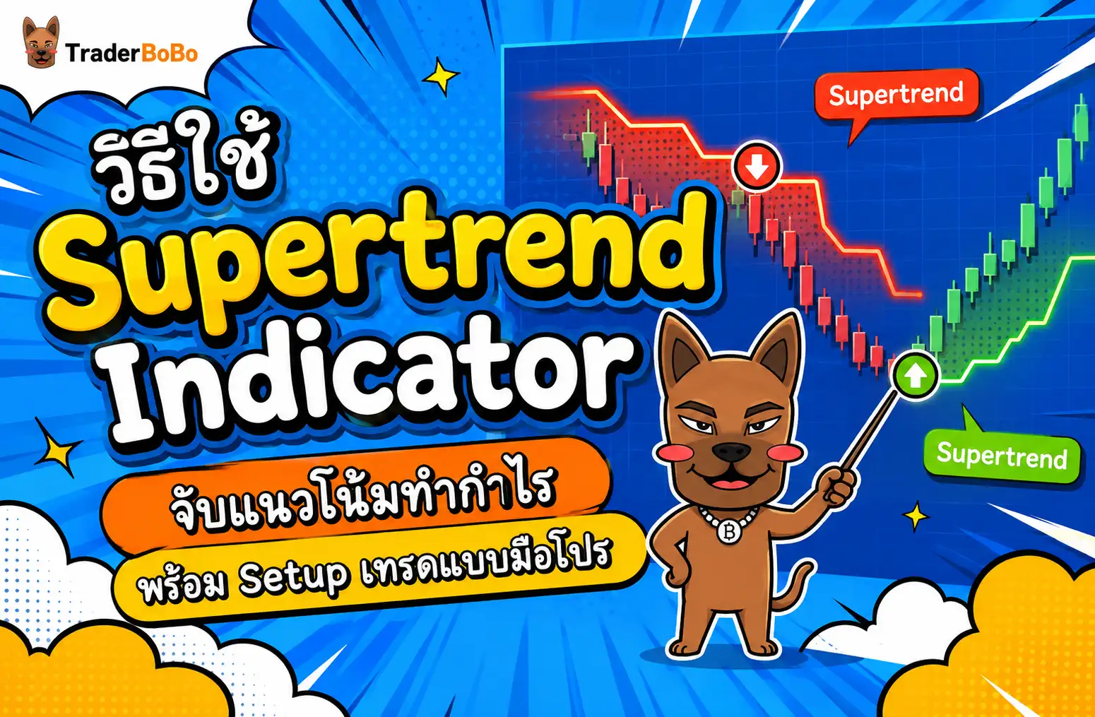วิธีใช้ Supertrend Indicator จับแนวโน้มทำำ กำำไร พร้อม Setup เทรดแบบมือโปร