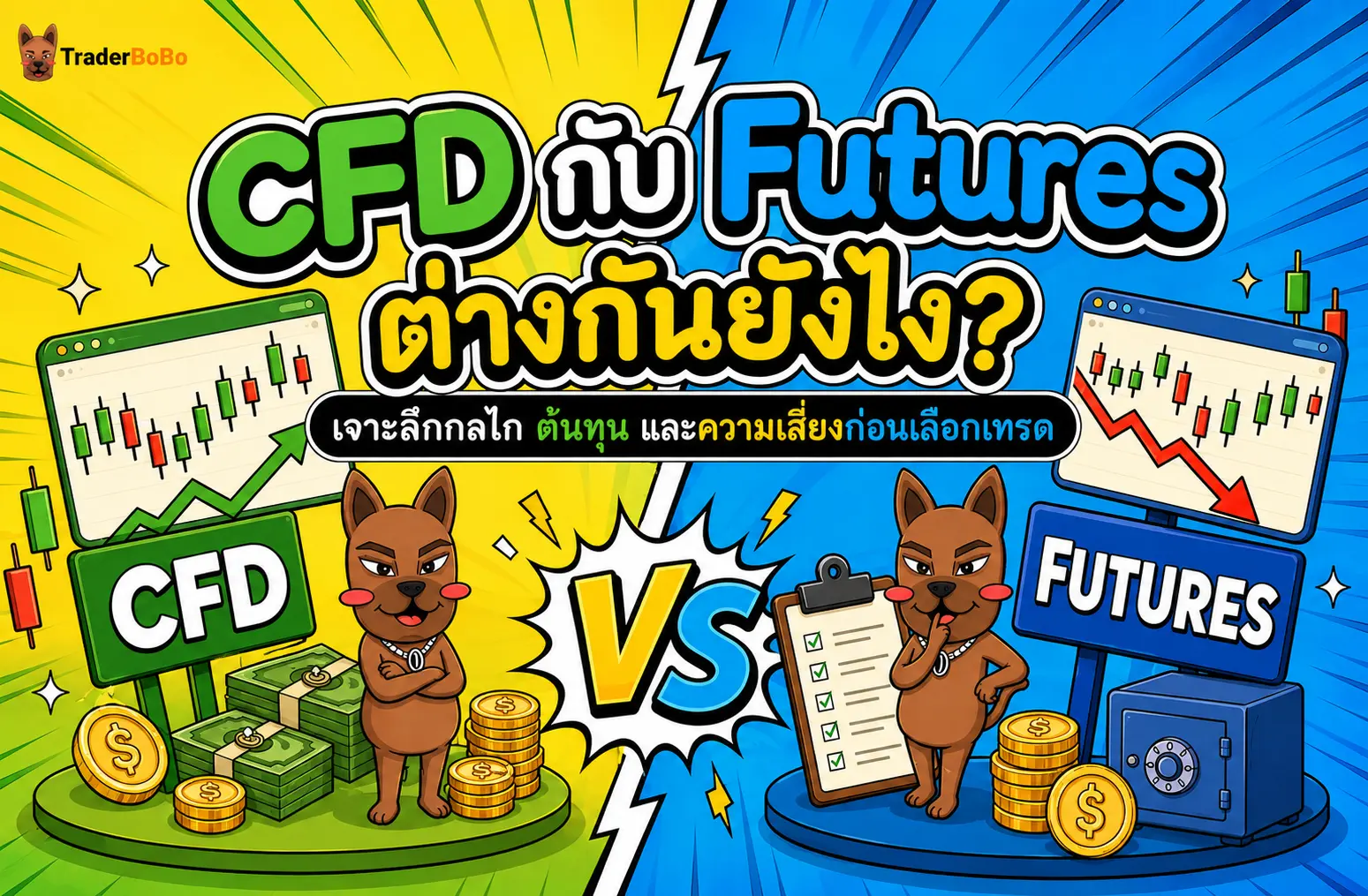 CFD กับ ฟิวเจอร์ส ต่างกันยังไง? กลไกและความเสี่ยงที่ควรรู้