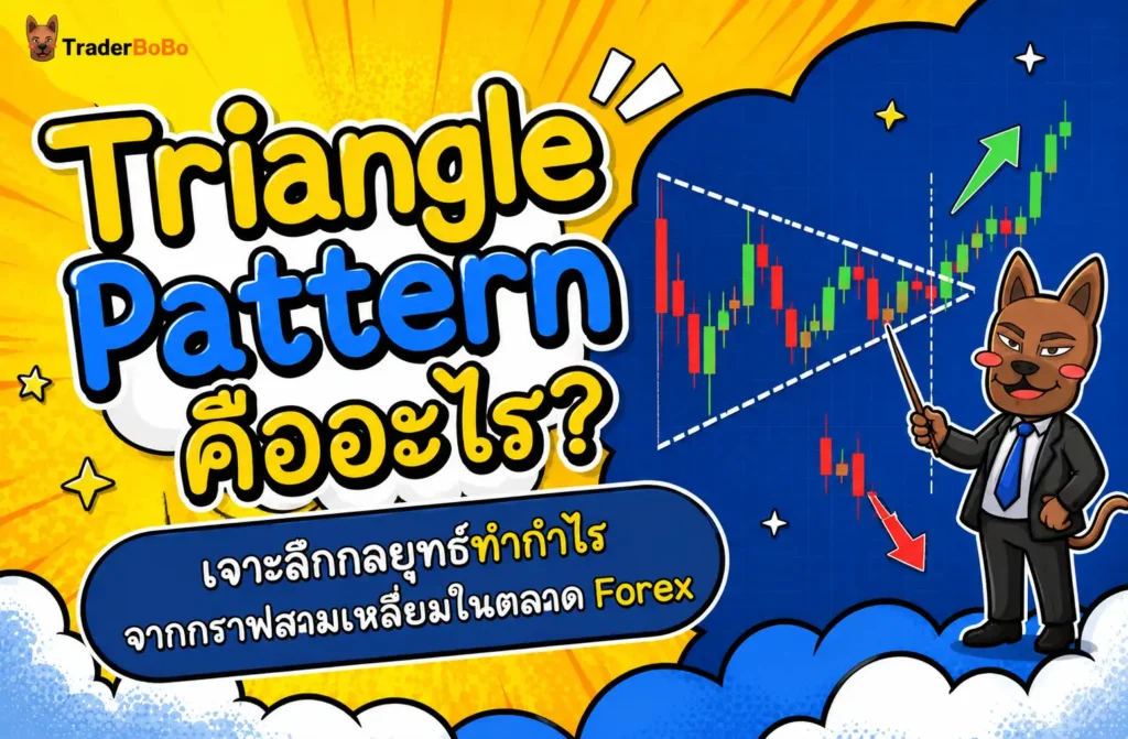 Triangle Pattern คืออะไร? เจาะลึกกลยุทธ์ทำกำไรจากกราฟสามเหลี่ยมในตลาด Forex Triangle Pattern คืออะไร? เจาะลึกกลยุทธ์ทำกำไรจากกราฟสามเหลี่ยมในตลาด Forex