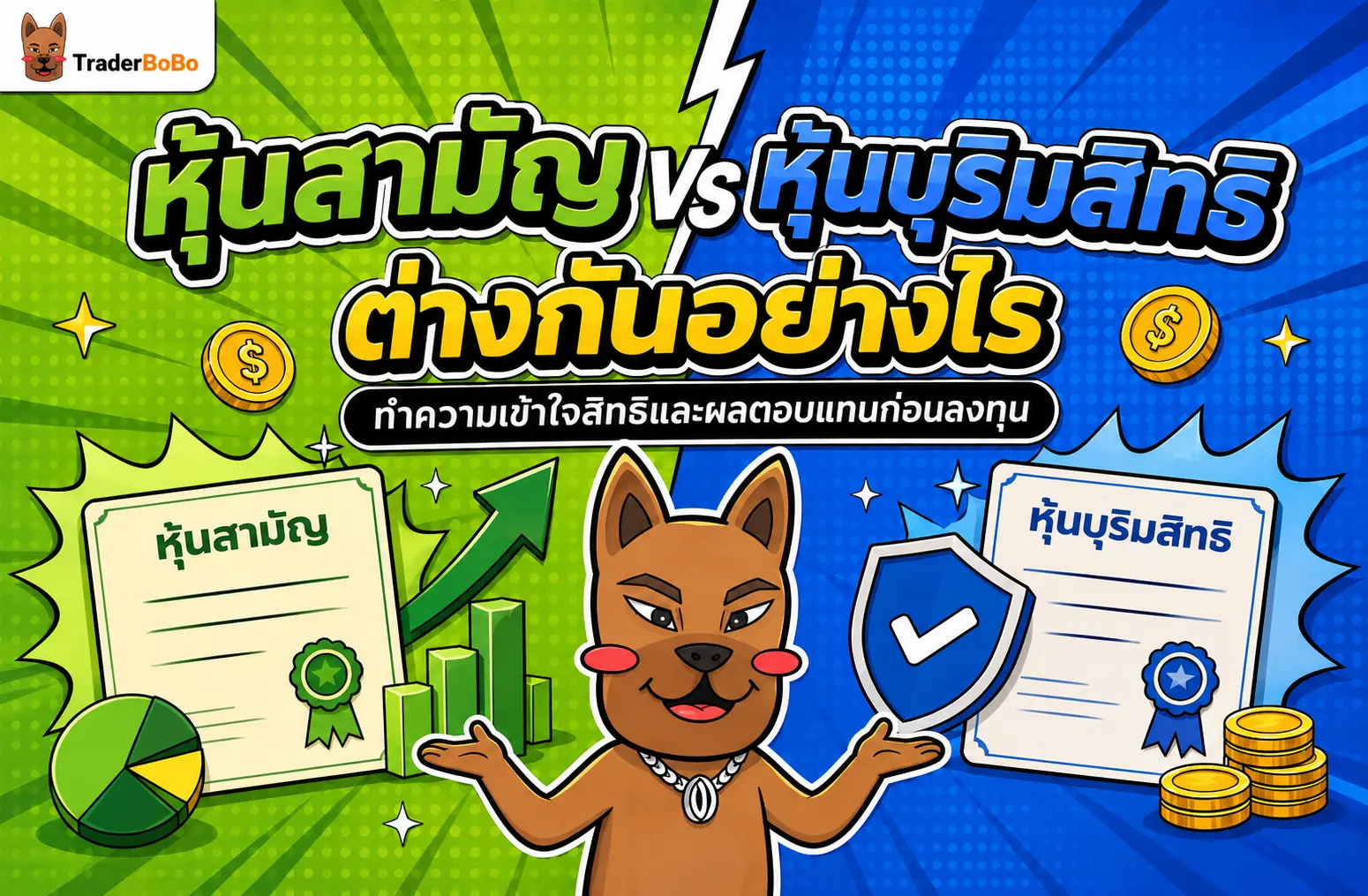 หุ้นสามัญ หุ้นบุริมสิทธิ ต่างกันอย่างไร? เข้าใจกลไกก่อนลงทุน