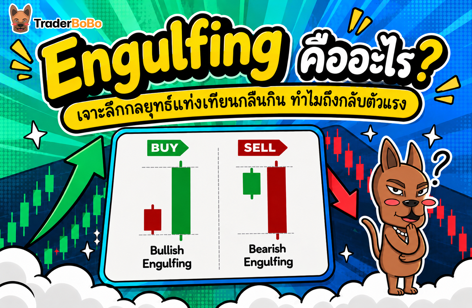 Engulfing คืออะไร? เจาะลึกกลยุทธ์แท่งเทียนกลืนกิน ทำไมถึงกลับตัวแรง