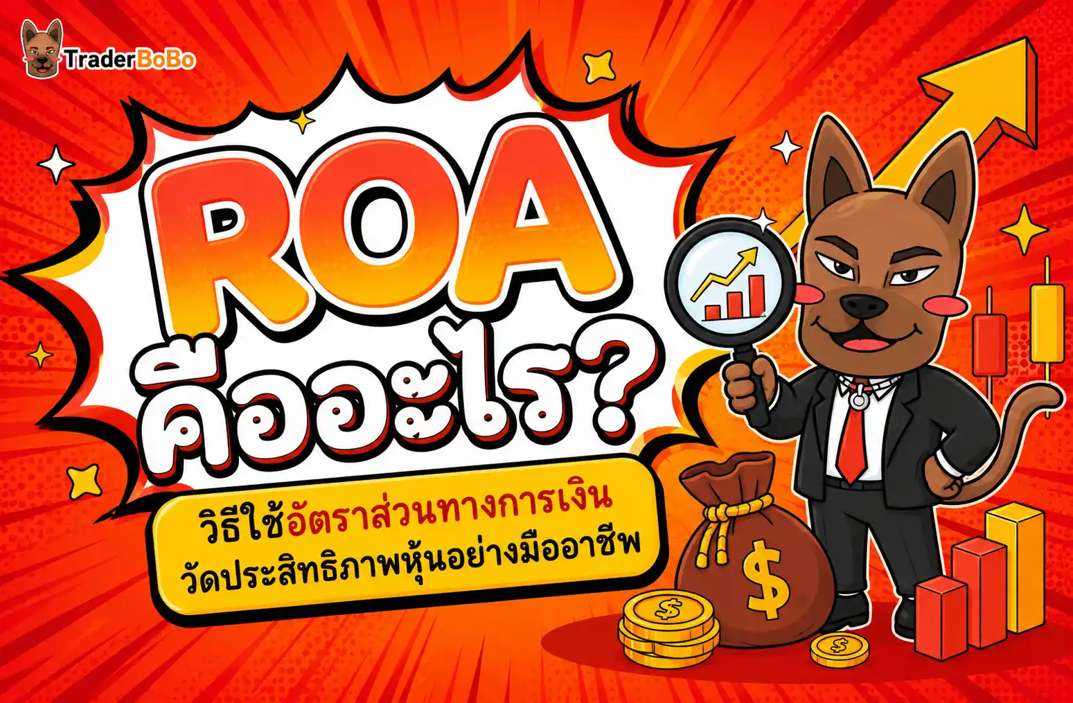 ROA คืออะไร? วิธีใช้อัตราส่วนทางการเงินวัดประสิทธิภาพหุ้นอย่างมืออาชีพ