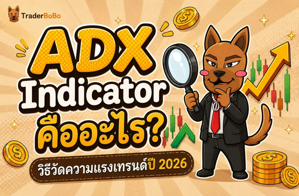 ADX Indicator คืออะไร? วิธีวัดความแรงเทรนด์ปี 2026 ADX Indicator คืออะไร? วิธีวัดความแรงเทรนด์ปี 2026