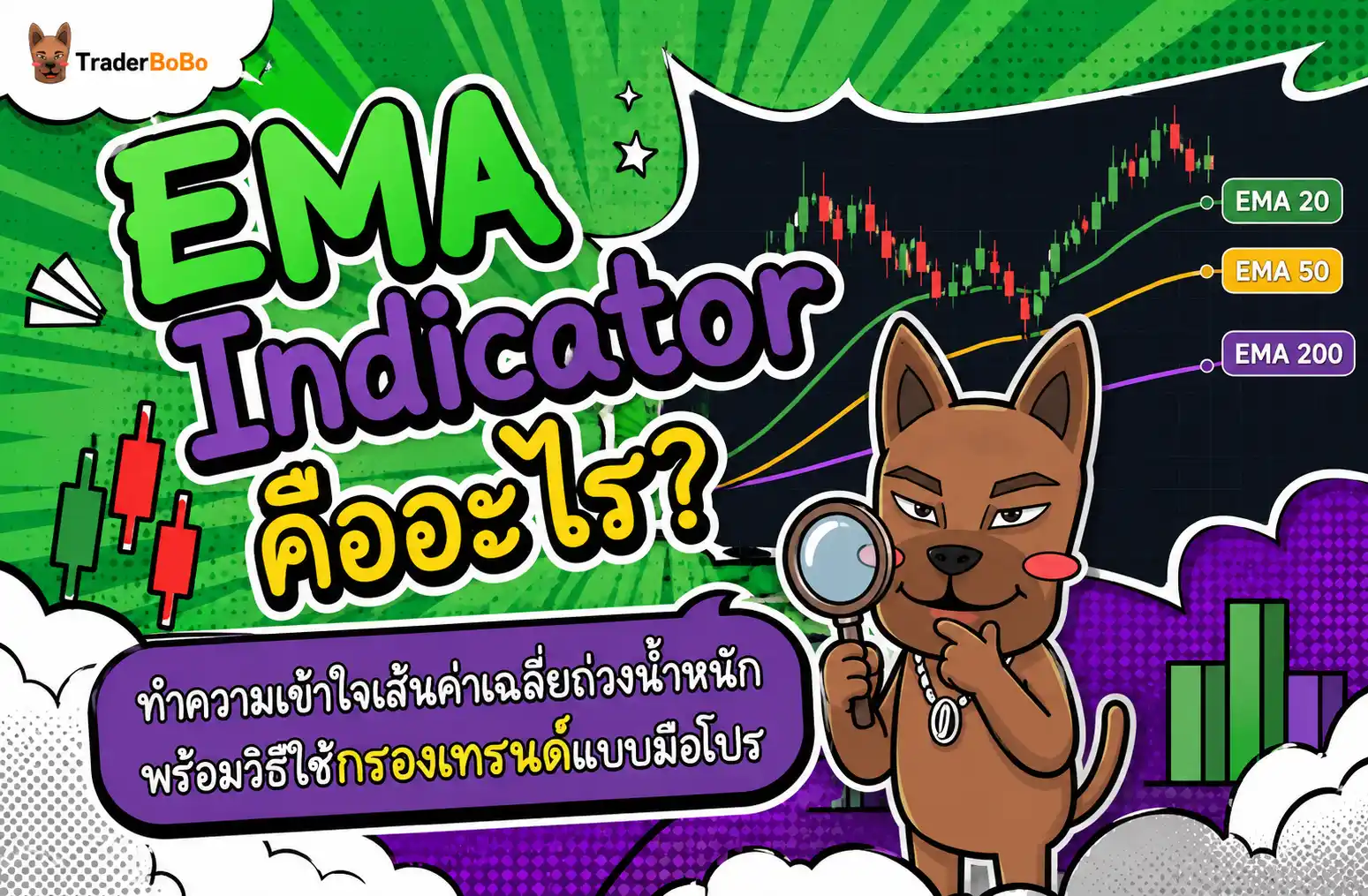 EMA Indicator คืออะไร? ทำความเข้าใจเส้นค่าเฉลี่ยถ่วงน้ำหนัก พร้อมวิธีใช้กรองเทรนด์แบบมือโปร