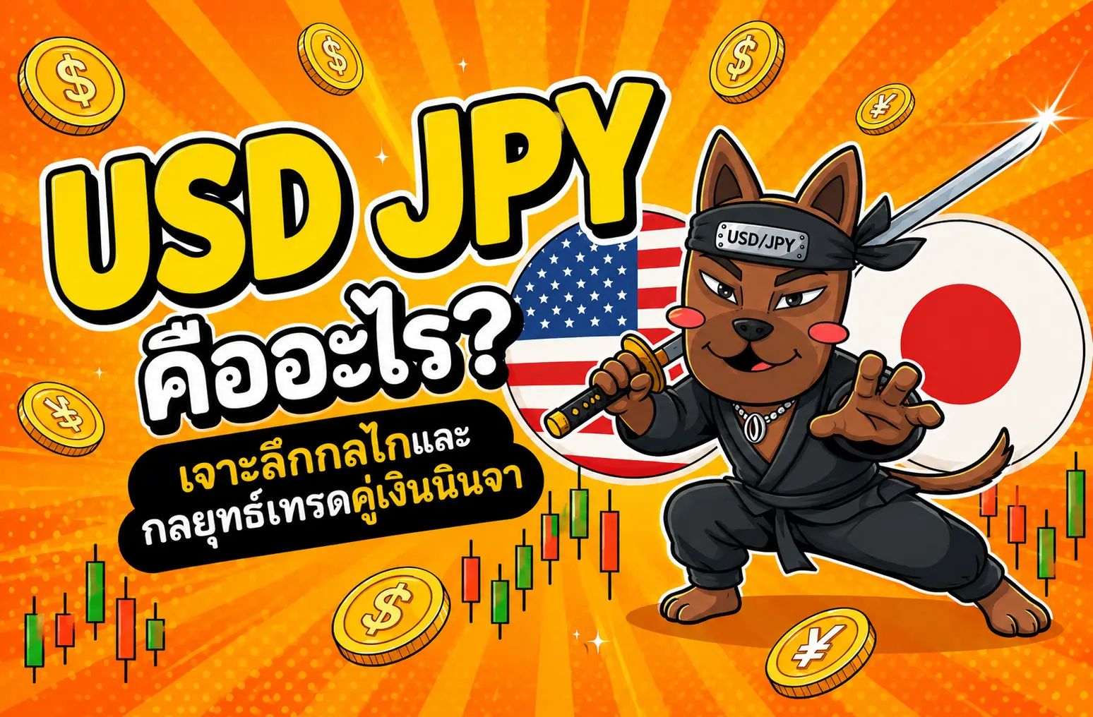USD JPY คืออะไร? เจาะลึกกลไกและกลยุทธ์เทรดคู่เงินนินจา