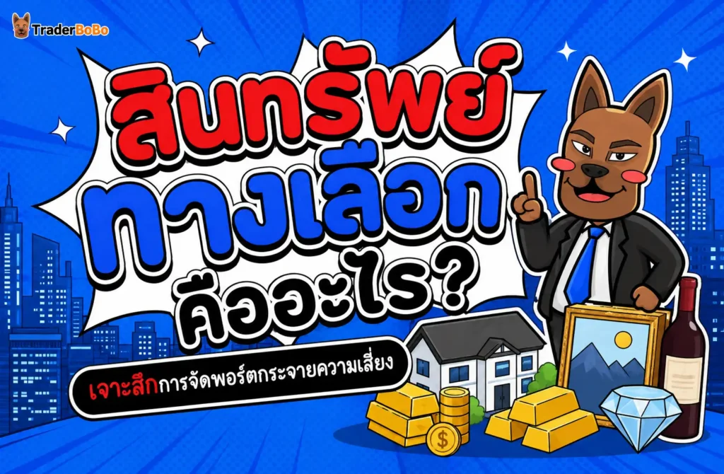 สินทรัพย์ทางเลือก คืออะไร แผนภาพแนวคิดการจัดพอร์ตกระจายความเสี่ยง