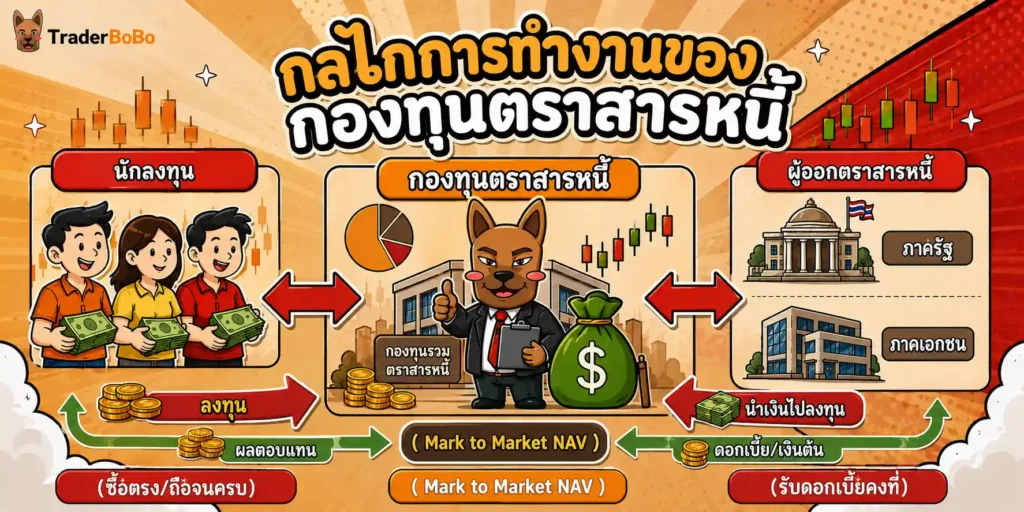 กลไกการทำงานของกองทุนตราสารหนี้ กลไกการทำงานของกองทุนตราสารหนี้