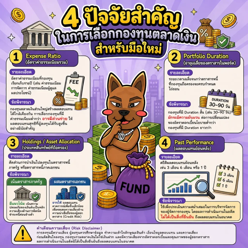 4 หลักการเลือกกองทุนตลาดเงินสำหรับมือใหม่ 4 หลักการเลือกกองทุนตลาดเงินสำหรับมือใหม่