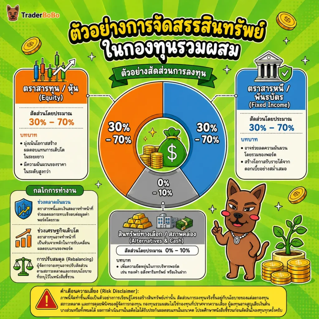 โครงสร้างการจัดสรรสินทรัพย์ในกองทุนรวมผสม Multi-Asset โครงสร้างการจัดสรรสินทรัพย์ในกองทุนรวมผสม Multi-Asset
