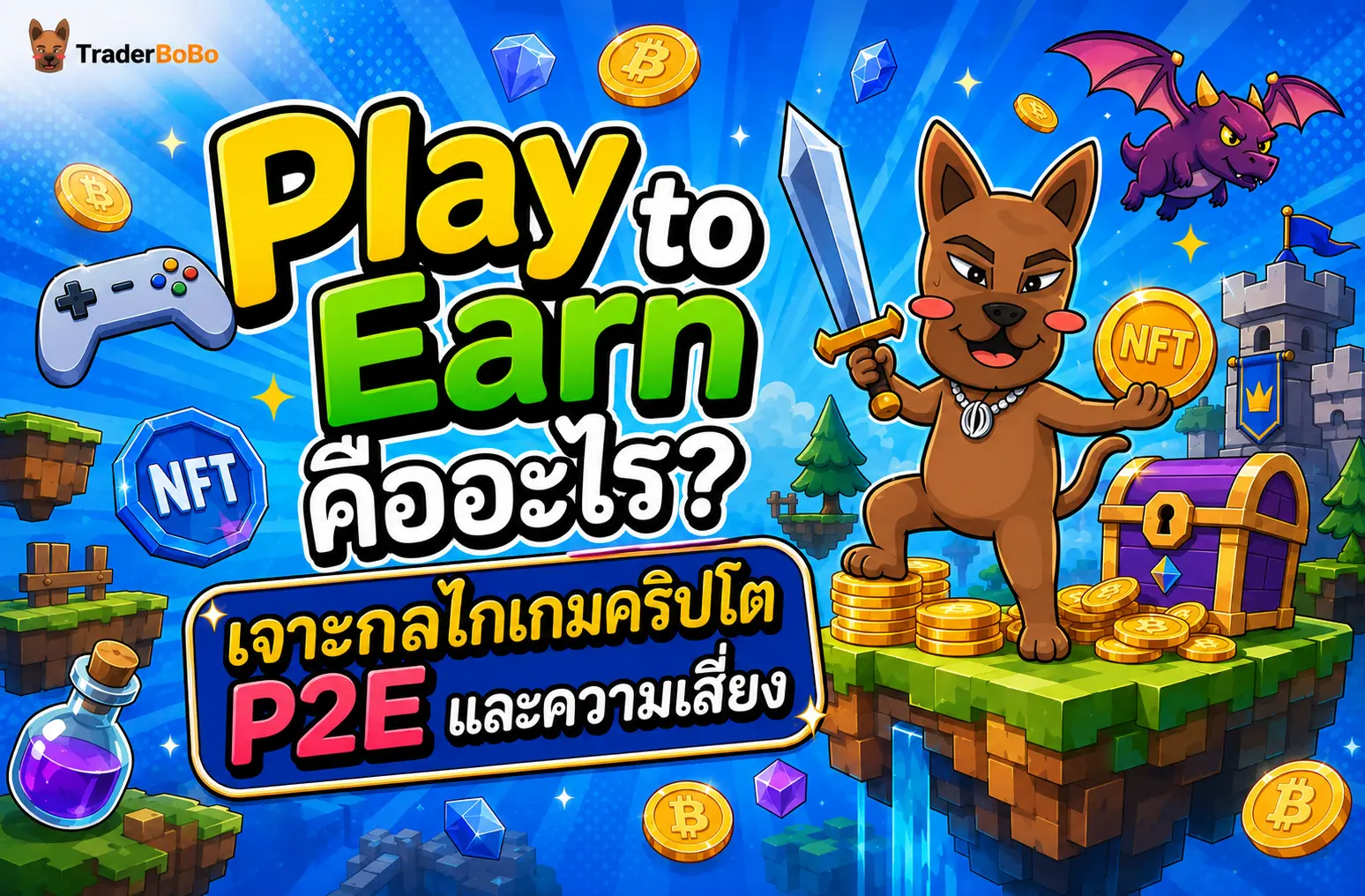 Play to Earn คืออะไร? เจาะกลไกเกมคริปโต P2E และความเสี่ยง