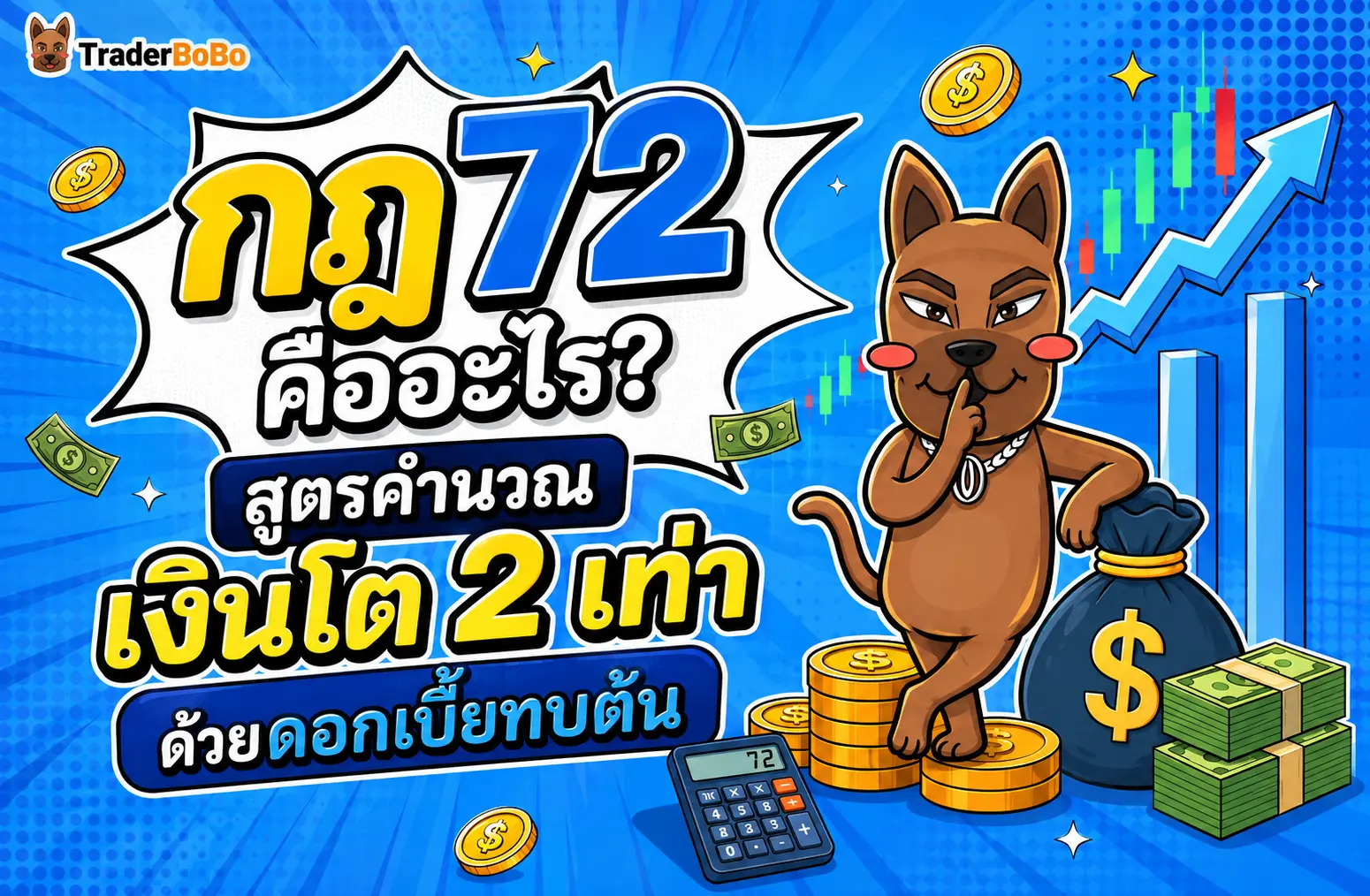กฎ 72 คืออะไร? สูตรคำนวณเงินโต 2 เท่าด้วยดอกเบี้ยทบต้น