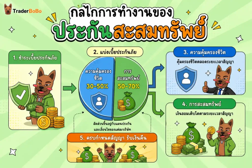 โครงสร้างและกลไกการทำงานของประกันสะสมทรัพย์