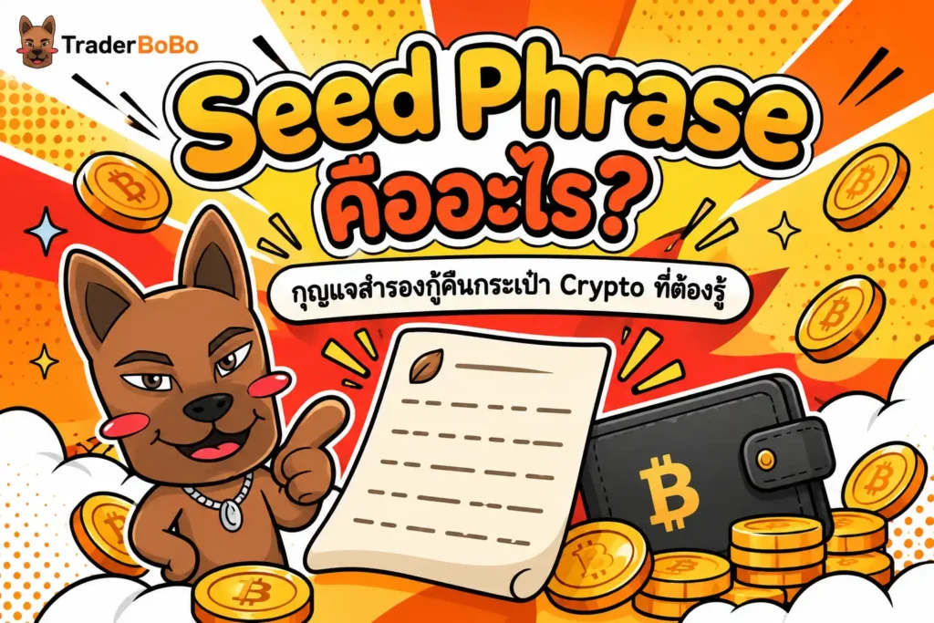 Seed Phrase คืออะไร? กุญแจสำรองกู้คืนกระเป๋า Crypto ที่ต้องรู้ Seed Phrase คืออะไร? กุญแจสำรองกู้คืนกระเป๋า Crypto ที่ต้องรู้