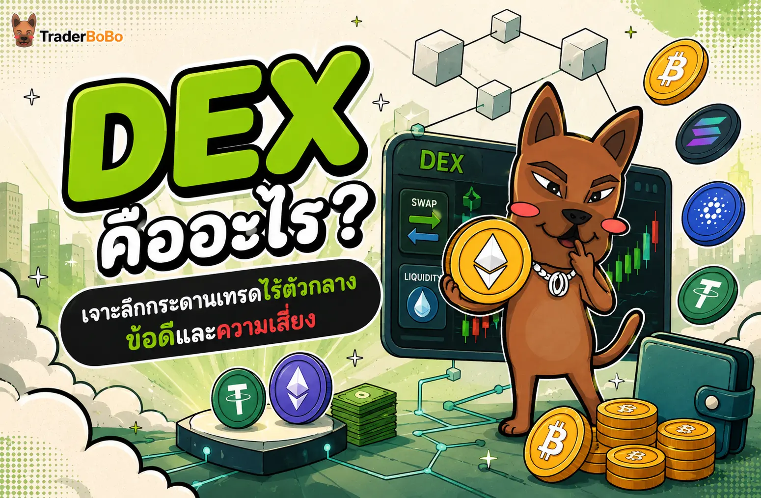 DEX คืออะไร? เจาะลึกกระดานเทรดไร้ตัวกลาง ข้อดีและความเสี่ยง