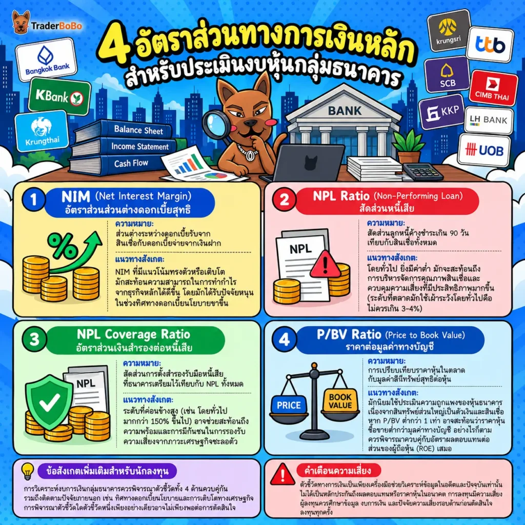 วิเคราะห์งบการเงินและอัตราส่วน P/BV สำหรับการเลือกซื้อหุ้นกลุ่มธนาคาร วิเคราะห์งบการเงินและอัตราส่วน P/BV สำหรับการเลือกซื้อหุ้นกลุ่มธนาคาร