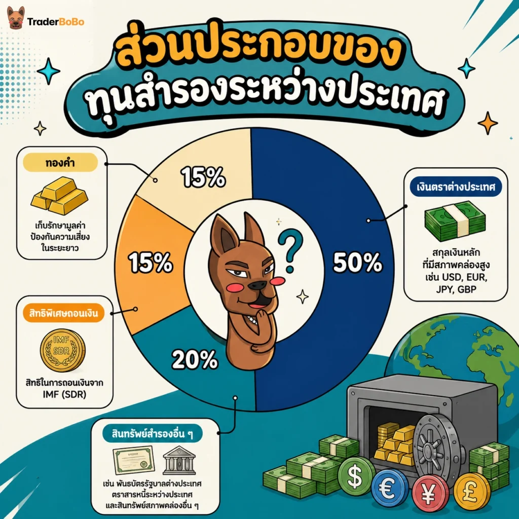 โครงสร้างและส่วนประกอบของทุนสำรองระหว่างประเทศ โครงสร้างและส่วนประกอบของทุนสำรองระหว่างประเทศ