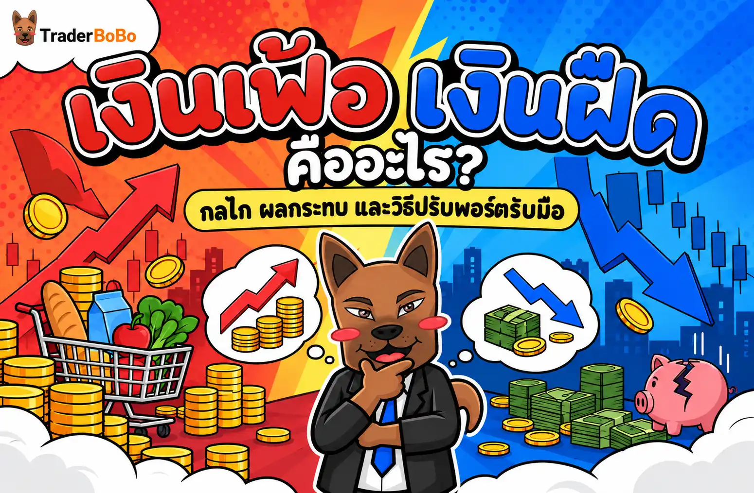 เงินเฟ้อเงินฝืด คืออะไร? กลไก ผลกระทบ และวิธีปรับพอร์ตรับมือ