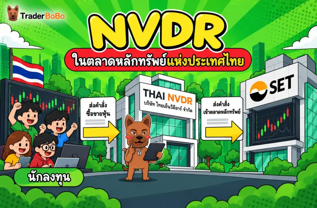 โครงสร้างการทำงานของ Thai NVDR ในตลาดหลักทรัพย์แห่งประเทศไทย โครงสร้างการทำงานของ Thai NVDR ในตลาดหลักทรัพย์แห่งประเทศไทย