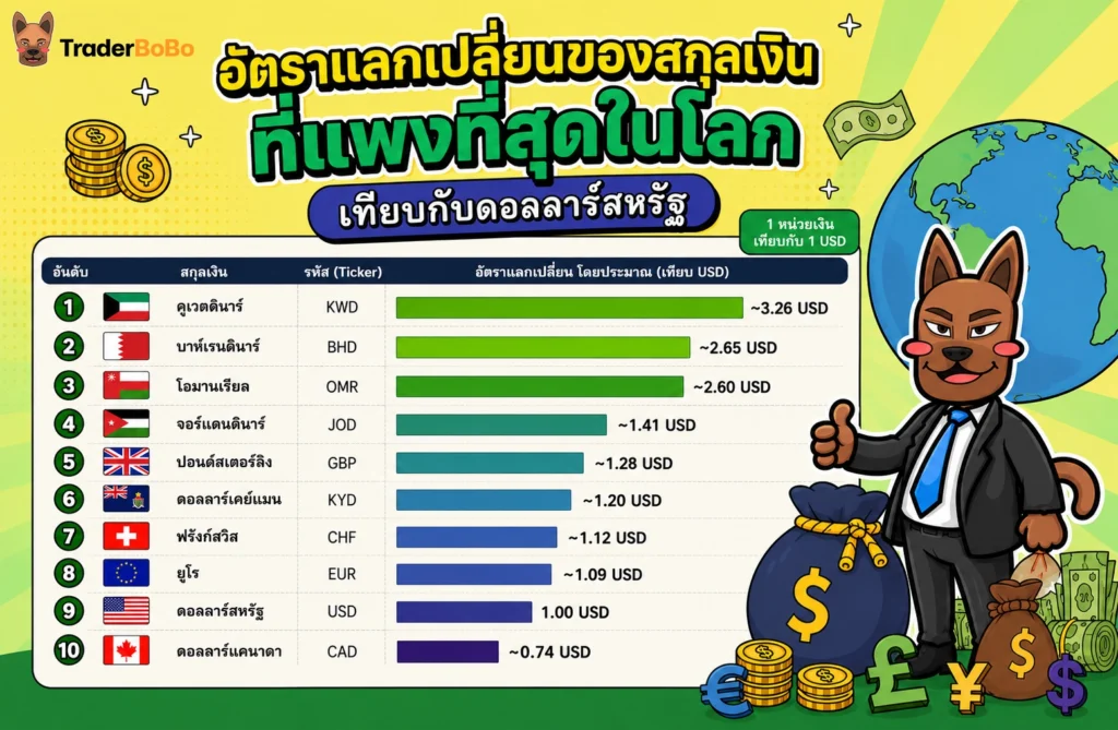 แผนภูมิเปรียบเทียบอัตราแลกเปลี่ยนของสกุลเงินที่แพงที่สุดในโลกเทียบกับดอลลาร์สหรัฐ แผนภูมิเปรียบเทียบอัตราแลกเปลี่ยนของสกุลเงินที่แพงที่สุดในโลกเทียบกับดอลลาร์สหรัฐ