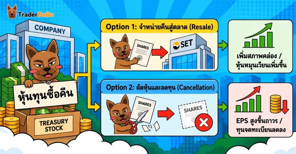 การใช้กระแสเงินสดส่วนเกินเพื่อซื้อหุ้นทุนคืน การใช้กระแสเงินสดส่วนเกินเพื่อซื้อหุ้นทุนคืน