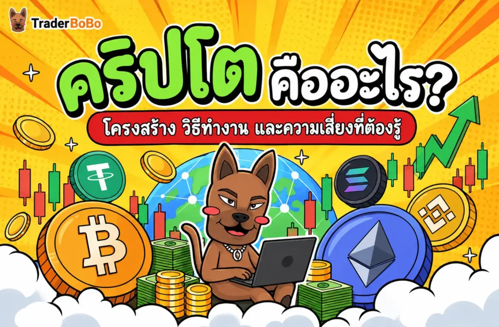 คริปโต คืออะไร? โครงสร้าง วิธีทำงาน และความเสี่ยงที่ต้องรู้ คริปโต คืออะไร? โครงสร้าง วิธีทำงาน และความเสี่ยงที่ต้องรู้
