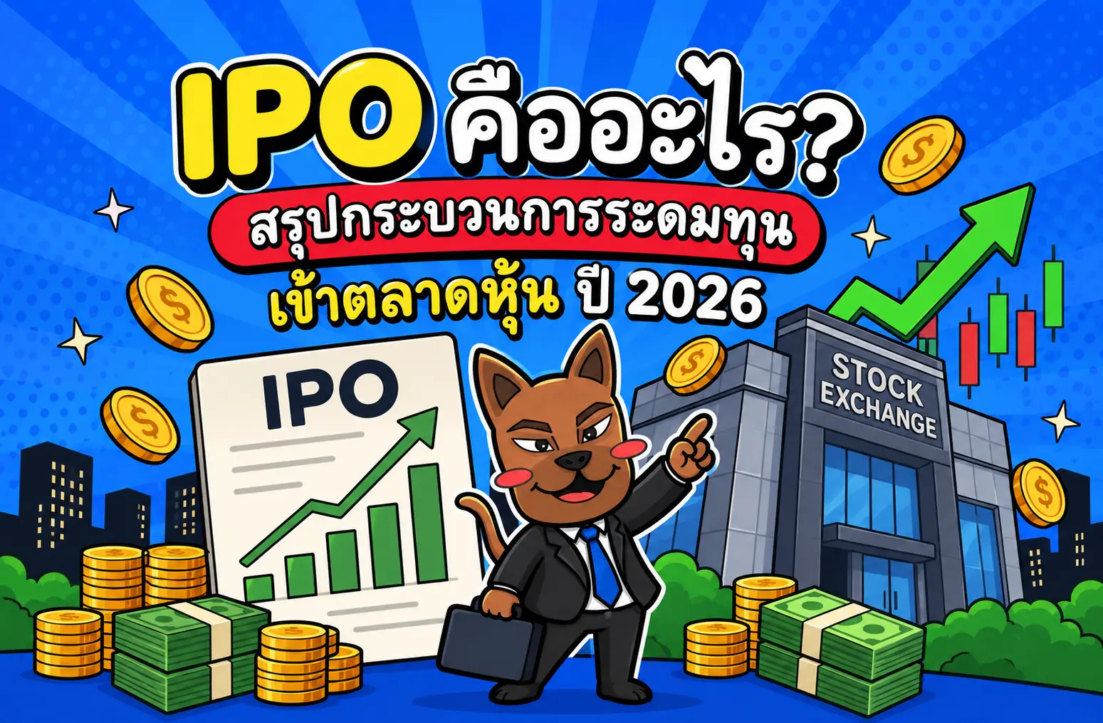 IPO คืออะไร? สรุปกระบวนการระดมทุน เข้าตลาดหุ้น ปี 2026