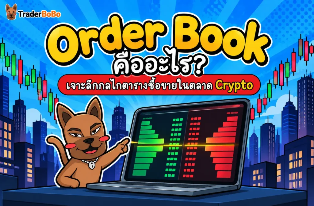 Order Book ฝั่งซื้อและขายในกระดานเทรดคริปโตเคอร์เรนซี