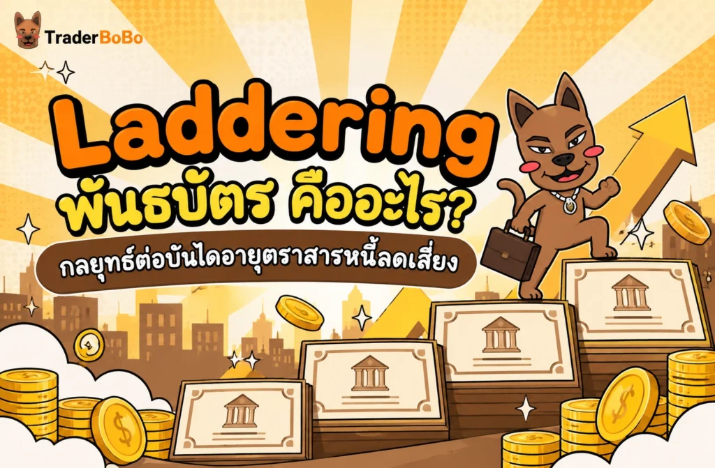 ภาพปกบทความ Laddering พันธบัตร กลยุทธ์ต่อบันไดอายุตราสารหนี้เพื่อลดความเสี่ยง