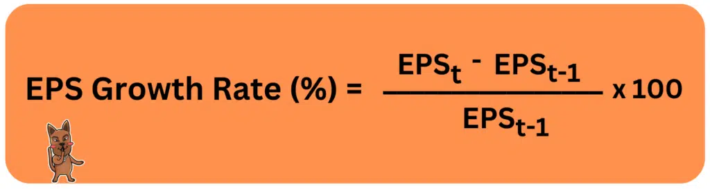 สูตรคำนวณอัตราการเติบโตกำไรต่อหุ้น EPS Growth Rate