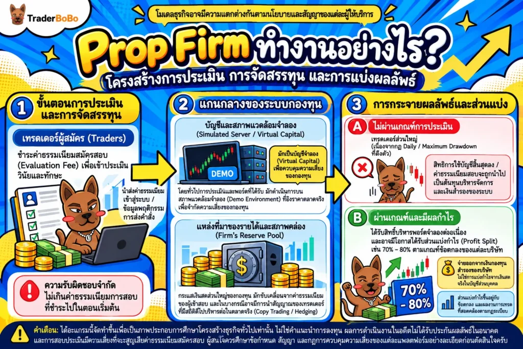 โครงสร้างรายได้และโมเดลธุรกิจของ Prop Firm โครงสร้างรายได้และโมเดลธุรกิจของ Prop Firm