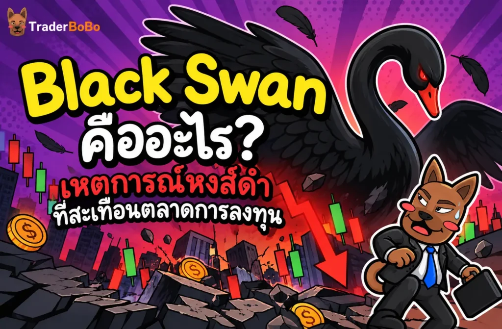 Black Swan คืออะไร แผนภาพอธิบายเหตุการณ์หงส์ดำในตลาดการลงทุน