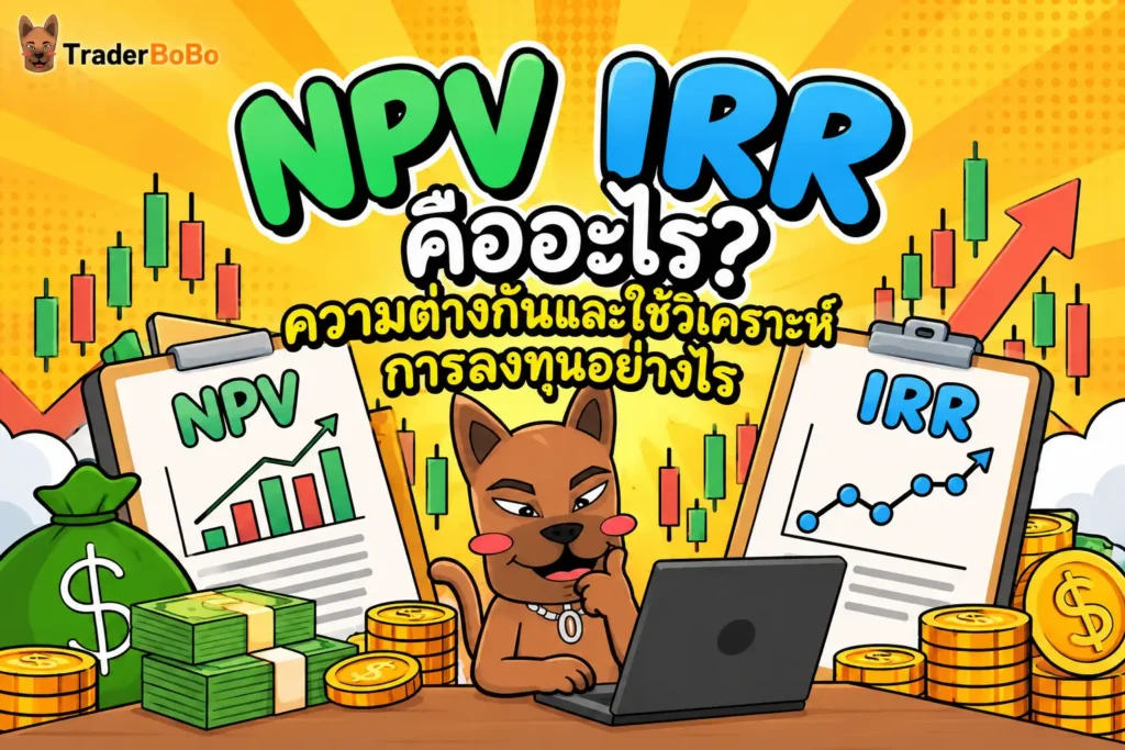  NPV IRR คืออะไร แผนภาพเปรียบเทียบการวิเคราะห์ความคุ้มค่าของการลงทุน
